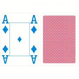 4 Pips,Kartenspiele von Frobis 24 Copag Plastik Pokerkarten Jumbo Face Rot/Blau 