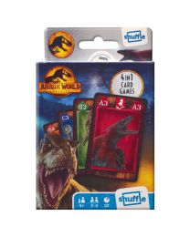 Shuffle Cards 4 in 1 Kartenspiel Jurassic World Dominion