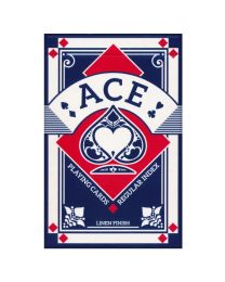 Ace Spielkarten regulärer Index Leinen Finish blau