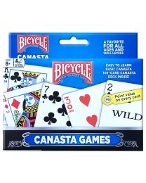 Bicycle Canasta Games Spielkarten 2er-Pack