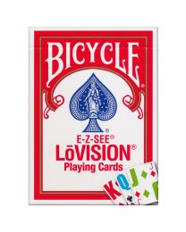 Bicycle E-Z-SEE LōVision Spielkarten rot