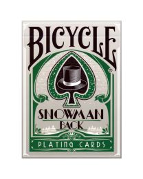 Bicycle Spielkarten Snowman Back grün
