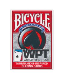 World Poker Tour Spielkarten Bicycle rot