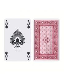 Ace Spielkarten regulärer Index Leinen Finish rot