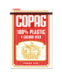 COPAG Kunststoff Spielkarten 4 Farbe rot