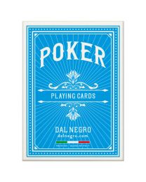 Dal Negro Spielkarten Poker hellblau