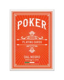 Dal Negro Spielkarten Poker orange