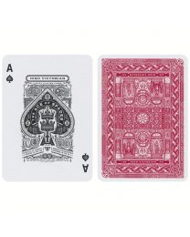 High Victorian Spielkarten rot