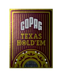 COPAG Karten Texas Hold'Em Gold Jumbo Index rot