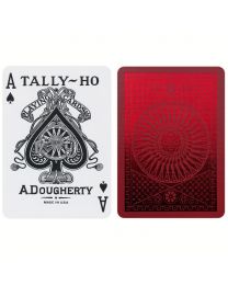 Tally-Ho Playing Cards MetalLuxe rot