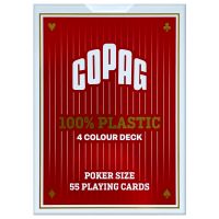 COPAG Kunststoff Spielkarten 4 Farbe rot