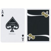 Cherry Casino Monte Carlo Spielkarten Schwarz und Gold