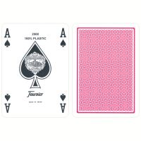Plastik Poker Karten Fournier Standard rot
