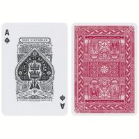 High Victorian Spielkarten rot